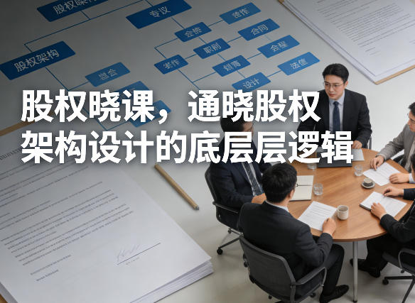 股权晓课，通晓股权架构设计的底层逻辑、高校邦