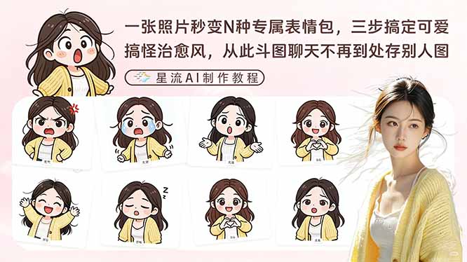 一张照片秒变N种专属表情包，三步搞定可爱搞怪治愈风，从此斗图聊天不再到处存别人图、高校邦